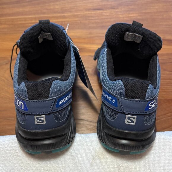 Salomon Women's Speedcross 4, Poseidon/Eggshell Blue/Black, 9.5 US - Picture 6 of 12